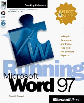 running microsoft word for windows 1st edition russell borland 157231320x, 978-1572313200