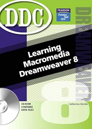 learning macromedia dreamweaver 1st edition catherine skintik 013186887x, 978-0131868878