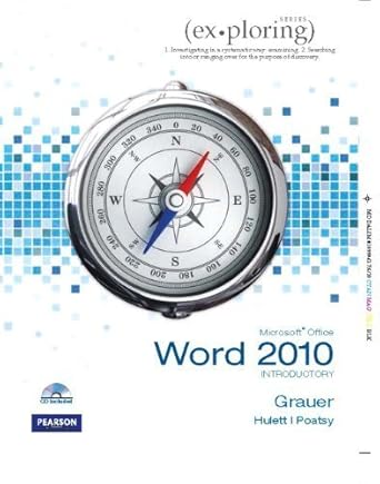microsoft office word 2010 introductory 1st edition robert t grauer ,michelle hulett ,mary anne poatsy