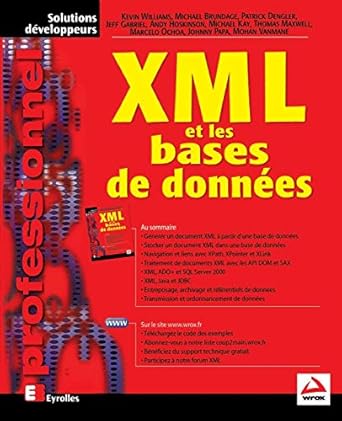 xml et les bases de donnees 1st edition kevin williams 2212092822, 978-2212092820