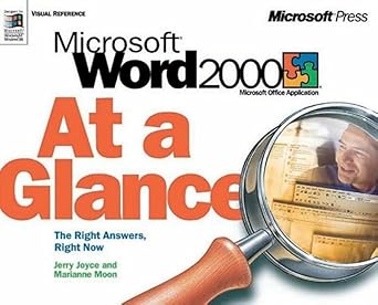 microsoft word 2000 at a glance 1st edition jerry joyce ,jerry joy ,marianne moon 1572319402, 978-1572319400