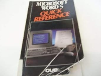 microsoft word 5 quick reference 1st edition que corporation ,bryan pfaffenberger 0880224444, 978-0880224444