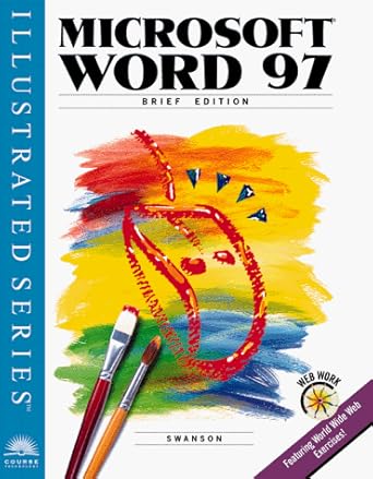microsoft word 97 illustrated 1st edition marie l swanson 0760059950, 978-0760059951