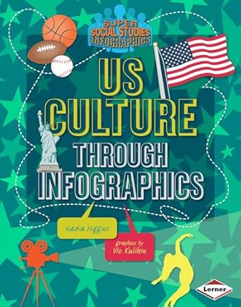 us culture through infographics 1st edition nadia higgins ,vic kulihin 1467734640, 978-1467734646