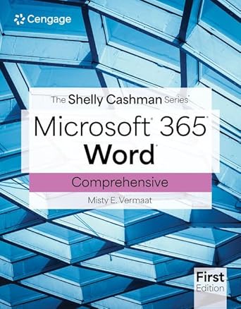 the shelly cashman series microsoft office 365 and word comprehensive 1st edition misty vermaat 0357881737,
