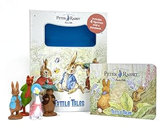 peter rabbit / the world of beatrix potter tattle tales activity books for kids 12 page storybook 4 figurines