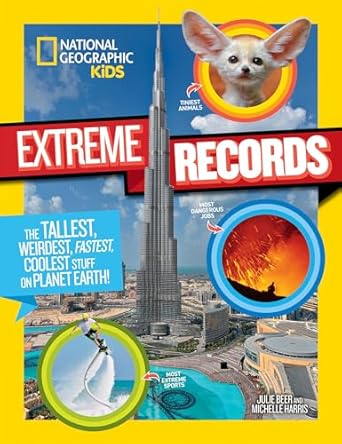 national geographic kids extreme records 1st edition michelle harris 1426330219, 978-1426330216