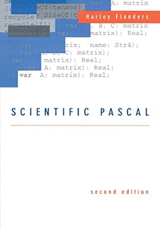 scientific pascal 1st edition harley flanders 0817637605, 978-0817637606