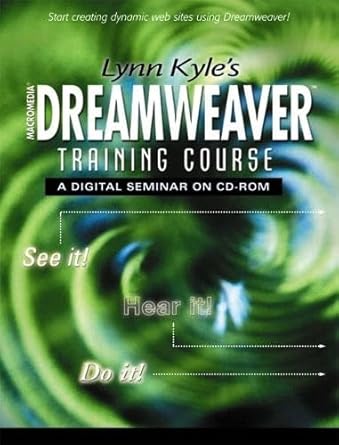 lynn kyles dreamweaver training course on cd rom 1st edition lynn kyle 0130428329, 978-0130428325
