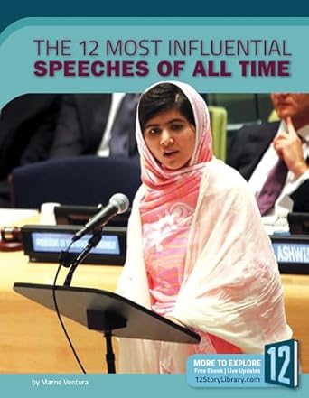 the 12 most influential speeches of all time 1st edition marne ventura 1632354144, 978-1632354143