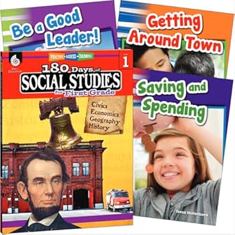 Learn At Home Social Studies Bundle Grade 1 4 Book Set