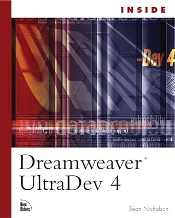 inside dreamweaver ultradev 4 1st edition sean nicholson 0735711070, 978-0735711075