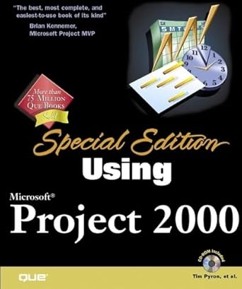 using microsoft project 2000 1st edition tim pyron 0789722534, 978-0789722539