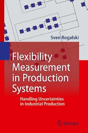 flexibility measurement in production systems handling uncertainties in industrial production 1st edition