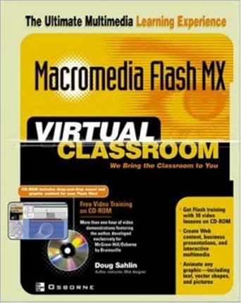 macromedia flash mx virtual classroom 1st edition doug sahlin 0072223987, 978-0072223989