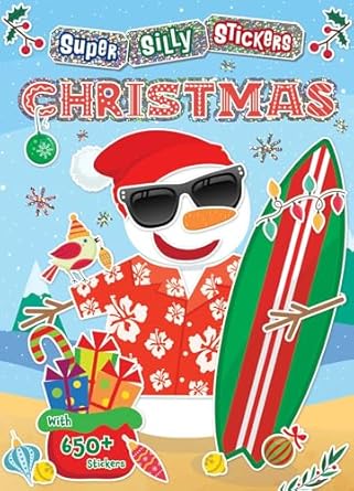 super silly stickers christmas 1st edition editors of silver dolphin books 1667207237, 978-1667207230