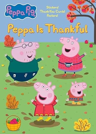 peppa is thankful 1st edition golden books 059356572x, 978-0593565728