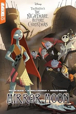 disney manga tim burtons the nightmare before christmas mirror moon 1st edition mallory reaves 1427868190,