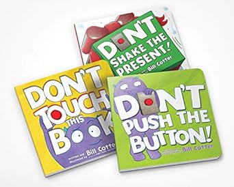 dont push the button gift set interactive storytime books for toddlers 1st edition bill cotter 172824059x,