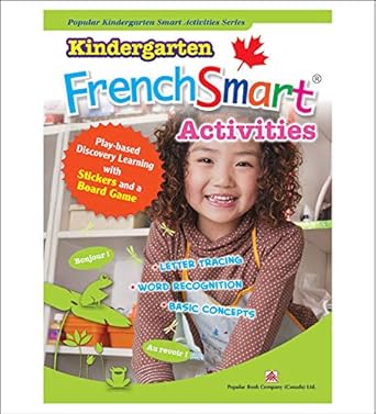 kindergarten frenchsmart activities learning workbook activity book for kindergarten grade students french