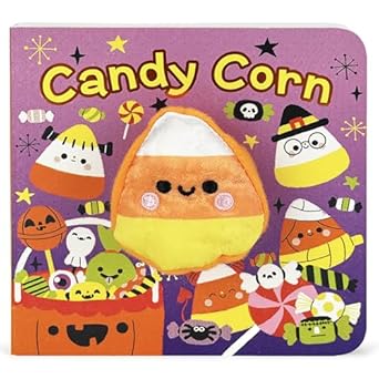 candy corn kids halloween and thanksgiving finger puppet board book ages 0 4 1st edition cottage door press
