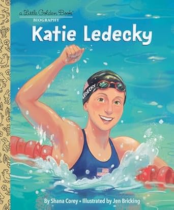 katie ledecky a little golden book biography 1st edition shana corey ,jen bricking 0593706250, 978-0593706251