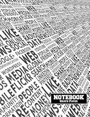 notebook graph paper graph paper composition notebook collage words squared journal 100 pages large journal