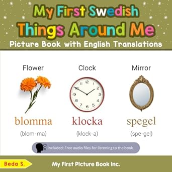 my first swedish things around me picture book with english translations 1st edition beda s 0369606523,
