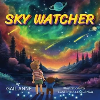 sky watcher journey through the magical outer space with a young explorer in awe of the night sky for