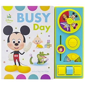 disney baby mickey frozen toy story and more busy day busy box a first step into stem pi kids 1st edition