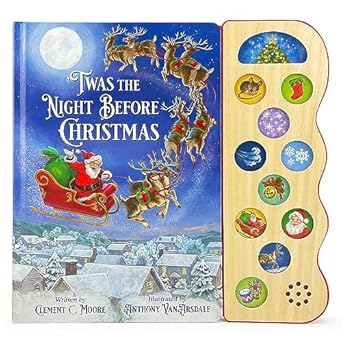 twas the night before christmas classic childrens interactive sound book for the holidays 1st edition clement