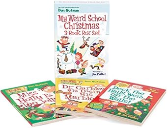 my weird school christmas 3 book box set miss holly is too jolly dr carbles is losing his marbles deck the