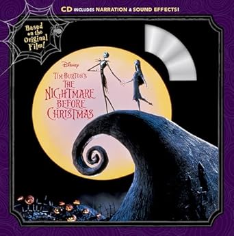 tim burtons the nightmare before christmas book and cd 1st edition disney books 1368022286, 978-1368022286