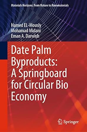 date palm byproducts a springboard for circular bio economy 1st edition hamed el mously ,mohamad midani ,eman