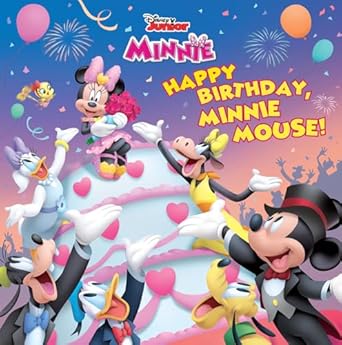 disney junior minnie happy birthday minnie mouse 1st edition disney books 1368073859, 978-1368073851