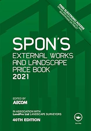 spons external works and landscape price book 2021 1st edition aecom 0367514044, 978-0367514044