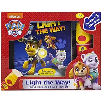 nickelodeon paw patrol light the way a little flashlight adventure sound book pi kids 1st edition editors of