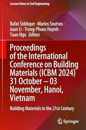 proceedings of the international conference on building materials 31 october 03 november hanoi vietnam