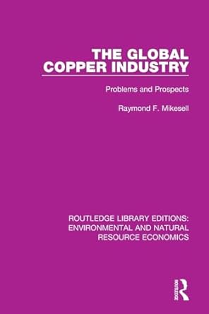 the global copper industry 1st edition raymond f mikesell 1138090603, 978-1138090606