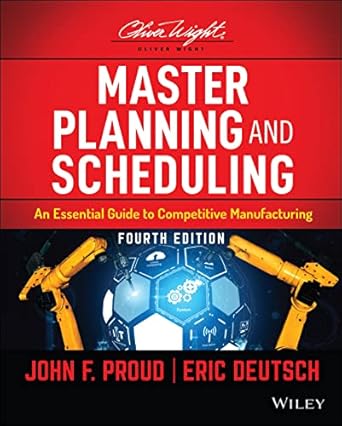 master planning and scheduling an essential guide to competitive manufacturing 1st edition john f proud ,eric