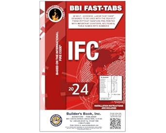 2024 international fire code fast tabs 1st edition inc builder's book 1622704061, 978-1622704064