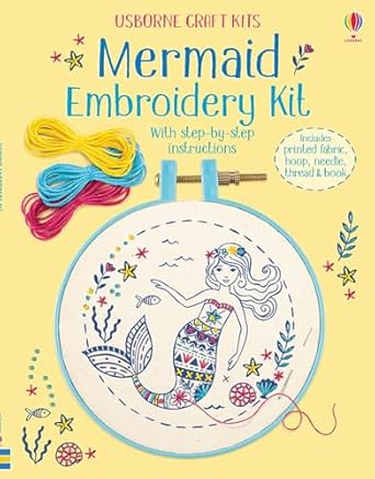embroidery kit mermaid 1st edition fiona watt 1474957536, 978-1474957533
