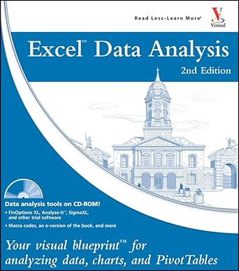 excel data analysis your visual blueprint for analyzing data charts and pivottables 1st edition jinjer simon