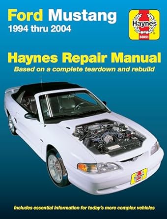 ford mustang 1994 thru 2004 haynes repair manual 1994 thru 2004 1st edition ken freund 1563926768,