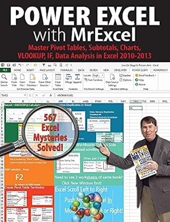 power excel with mrexcel master pivot tables subtotals charts vlookup if data analysis in excel 2010 2013 1st