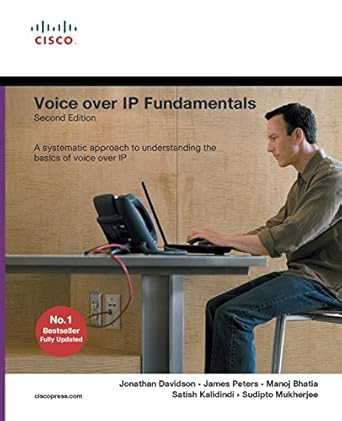 voice over ip fundamentals 1st edition m d davidson, jonathan ,james peters ,manoj bhatia ,satish kalidindi