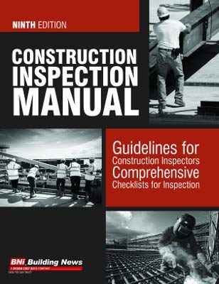 construction inspection manual 9th ed 1st edition building news inc 1557019703, 978-1557019707