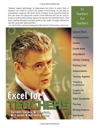 excel for teachers 1st edition colleen conmy ,bill hazlett ,bill jelen ,adrienne soucy 1932802118,