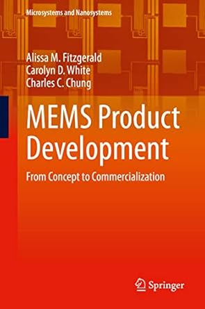 mems product development from concept to commercialization 1st edition alissa m fitzgerald ,carolyn d white