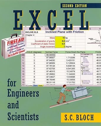excel for engineers and scientists 1st edition sylvan charles bloch 0471256862, 978-0471256861